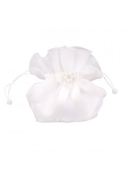 Organza Dolly Bag with Ribbon and Pear For First Communion