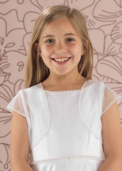 Beaded Tulle First Communion Jacket 