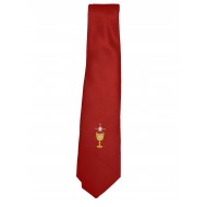 First Holy Communion Red Tie with Chalice