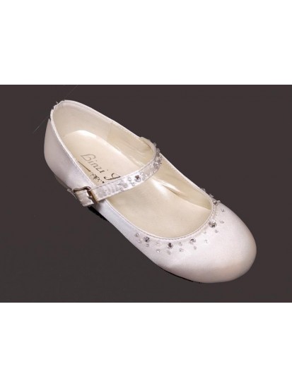 White Low Heal Shoes Ideal For First Communion...
