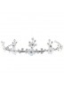 Matt Beaded Flower Tiara that will look really grand on the First Holy Comm...
