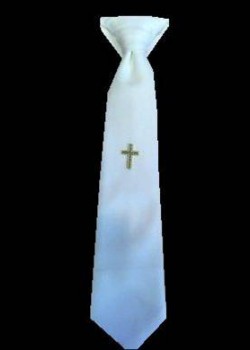 Smart Tie with Cross Ideal For Holy Communion