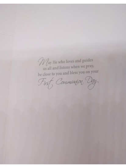 Girl First Holy Communion Card with lovely verse...