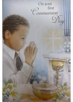 Boys First Holy Communion Card For a Special Boy 