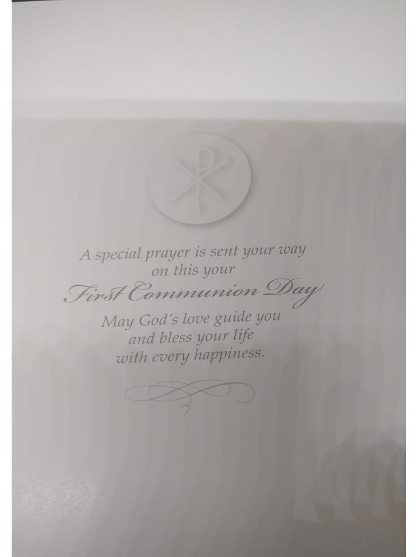 First Communion Prayer Book First Holy Communion Card For Boys With ...
