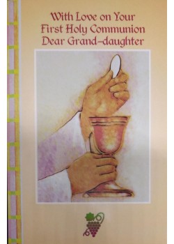 Granddaughter First Holy Communion Card 