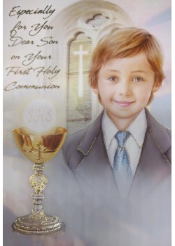 Son Holy Communion Card with ideal words 