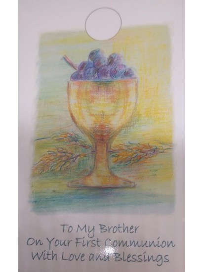 Brother First Holy Communion Card...