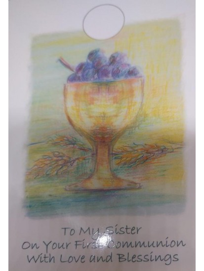Sister First Holy Communion Card...
