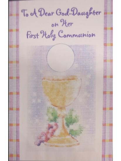 Goddaughter First Holy Communion Card...
