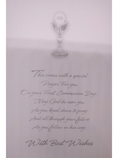 Son Holy Communion Card with ideal words...