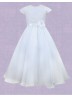 Flared Organza First Holy Communion Dress:...