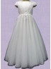 First Communion Dress with Flair Ankle Length Skirt...