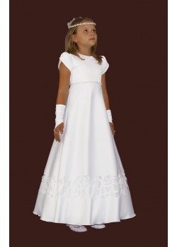 Satin First Holy Communion Dress: 