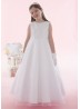 Sparkly Holy Communion Dress with Organza Skirt...
