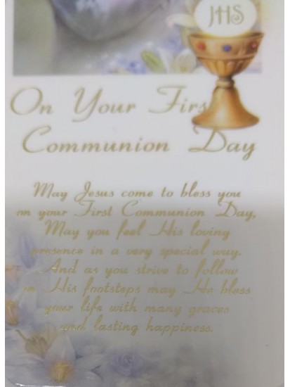 Beautiful First Communion Bookmark...