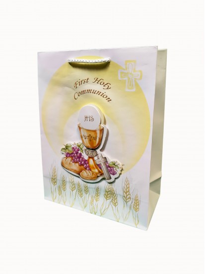 Holy Communion Gift Bag with a 3D motif 19x25...