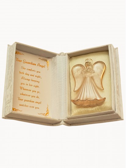 Crystal Guardian Angel in a Lovely Presentation Box and Verse inside: A cut...