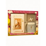 Holy Communion Gift Set for Girl with Rosary & Chain