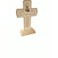 Free Standing Cross with Communion Verse: Gift for First Communion