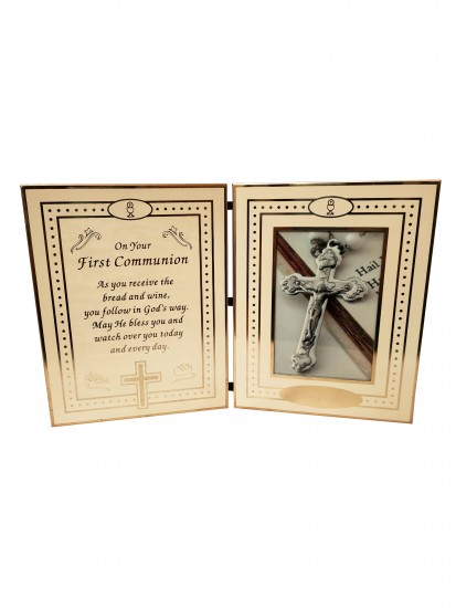 Folding Photoframe with Communion Verse for Holy Communion...