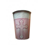 8x First Communion Cups in Pink (suitable for hot or cold drinks)