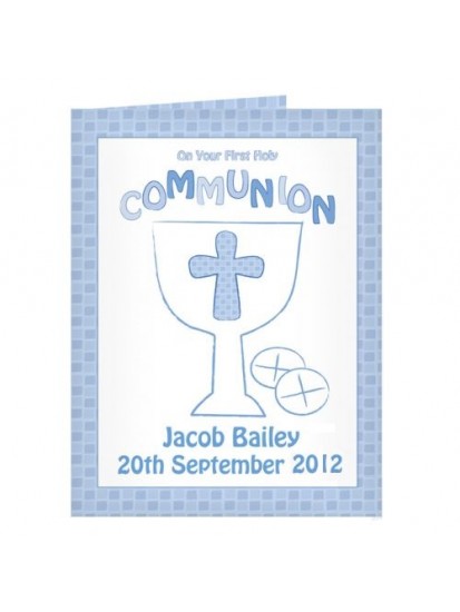 Personalised Communion Card Boy...